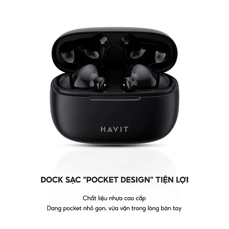 Ảnh Tai Nghe TWS Havit TW967 Pro | Thiết Kế Công Thái Học, Nghe Nhạc Đến 5H | Bảo hành 12 tháng 3