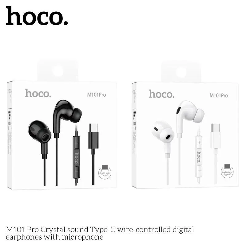 Ảnh Tai nghe Type C Hoco M101 Pro tai nghe có dây nhét tai dùng cho Oppo Xiaomi Sony Samsung - Vinzy lỗi 1 đổi 1 1