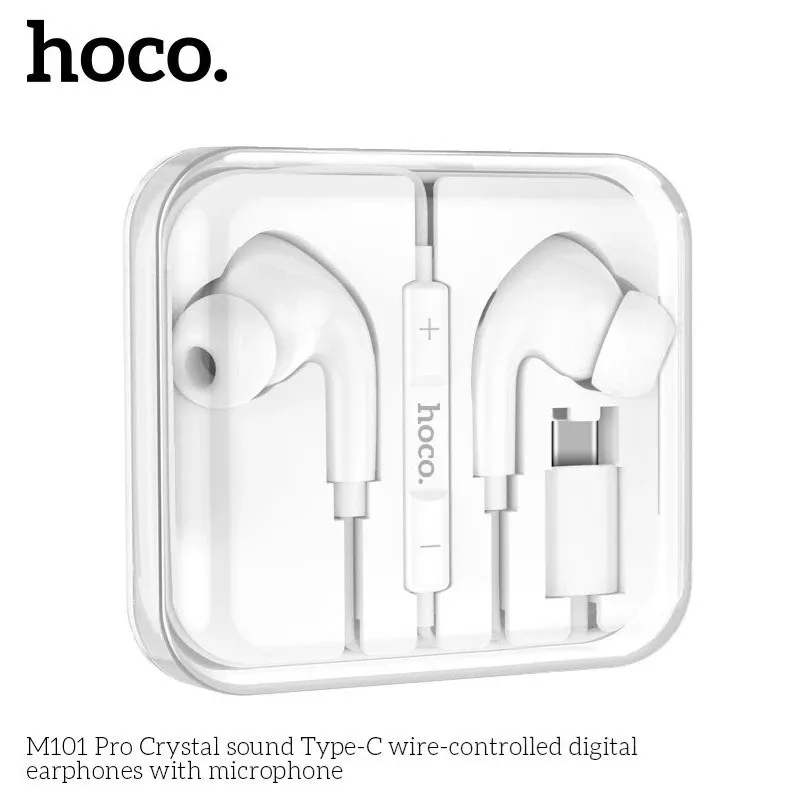 Ảnh Tai nghe Type C Hoco M101 Pro tai nghe có dây nhét tai dùng cho Oppo Xiaomi Sony Samsung - Vinzy lỗi 1 đổi 1 3