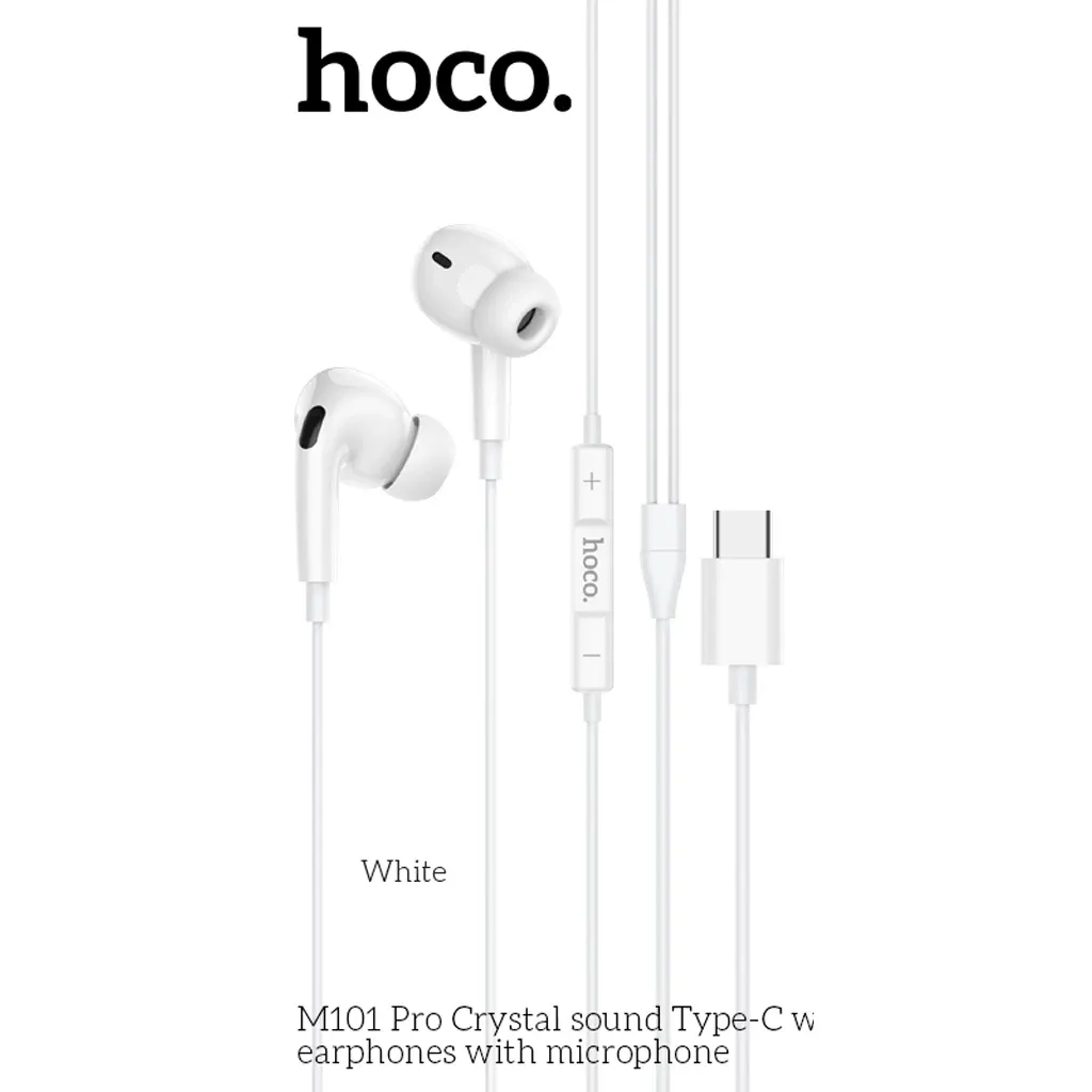 Ảnh Tai nghe Type C Hoco M101 Pro tai nghe có dây nhét tai dùng cho Oppo Xiaomi Sony Samsung - Vinzy lỗi 1 đổi 1 4