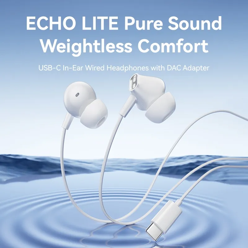 Ảnh Tai nghe Vention ECHO LITE 3.5mm USB C có mic đàm thoại dây dài 1,2 m cho máy tính bảng Máy tính xách tay Điện thoại Tai nghe có dây cho máy tính bàn PC 1