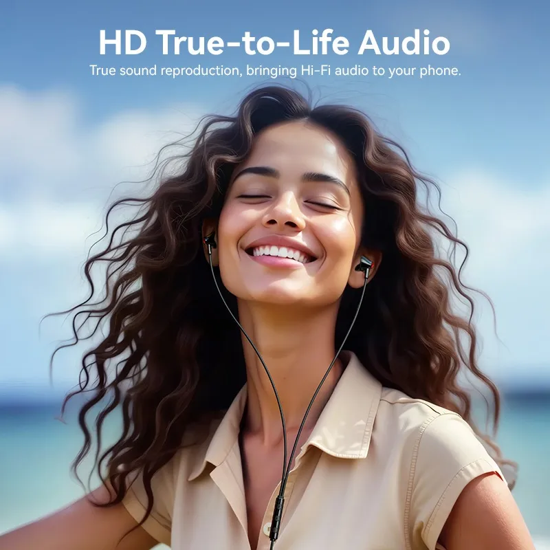 Ảnh Tai nghe Vention ECHO LITE 3.5mm Tai nghe có dây trong tai có MIC cho máy tính bảng Máy tính xách tay Điện thoại Tai nghe Tai nghe có dây 2