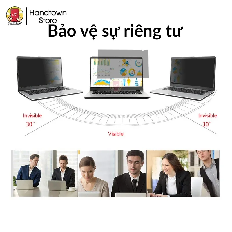 Ảnh Tấm che màn hình chống nhìn trộm laptop màn hình pc cao cấp Privacy Guard Chính Hãng Handtown 1