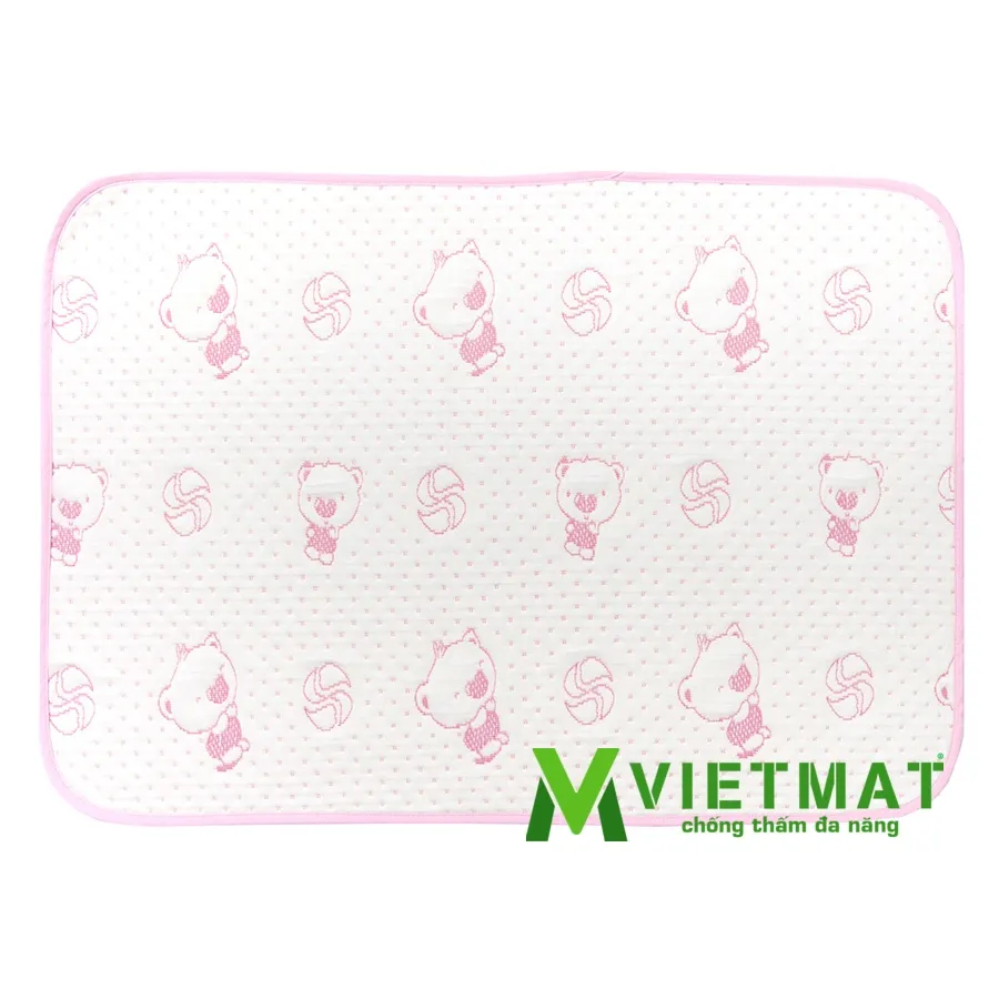 Ảnh Tấm lót chống thấm cho bé VIETMAT các size 50x70, 60x90, 70x100, 70x110, 70x120, 70x130 và 80x120cm 4