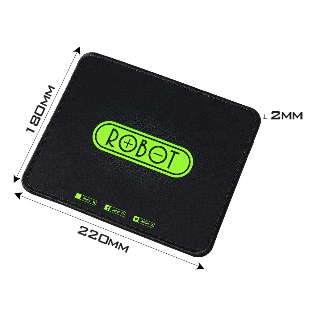 Ảnh Tấm Lót Chuột Kiểu Dáng Gaming VIVAN RP01 Black - 22x18x0.2 cm 1