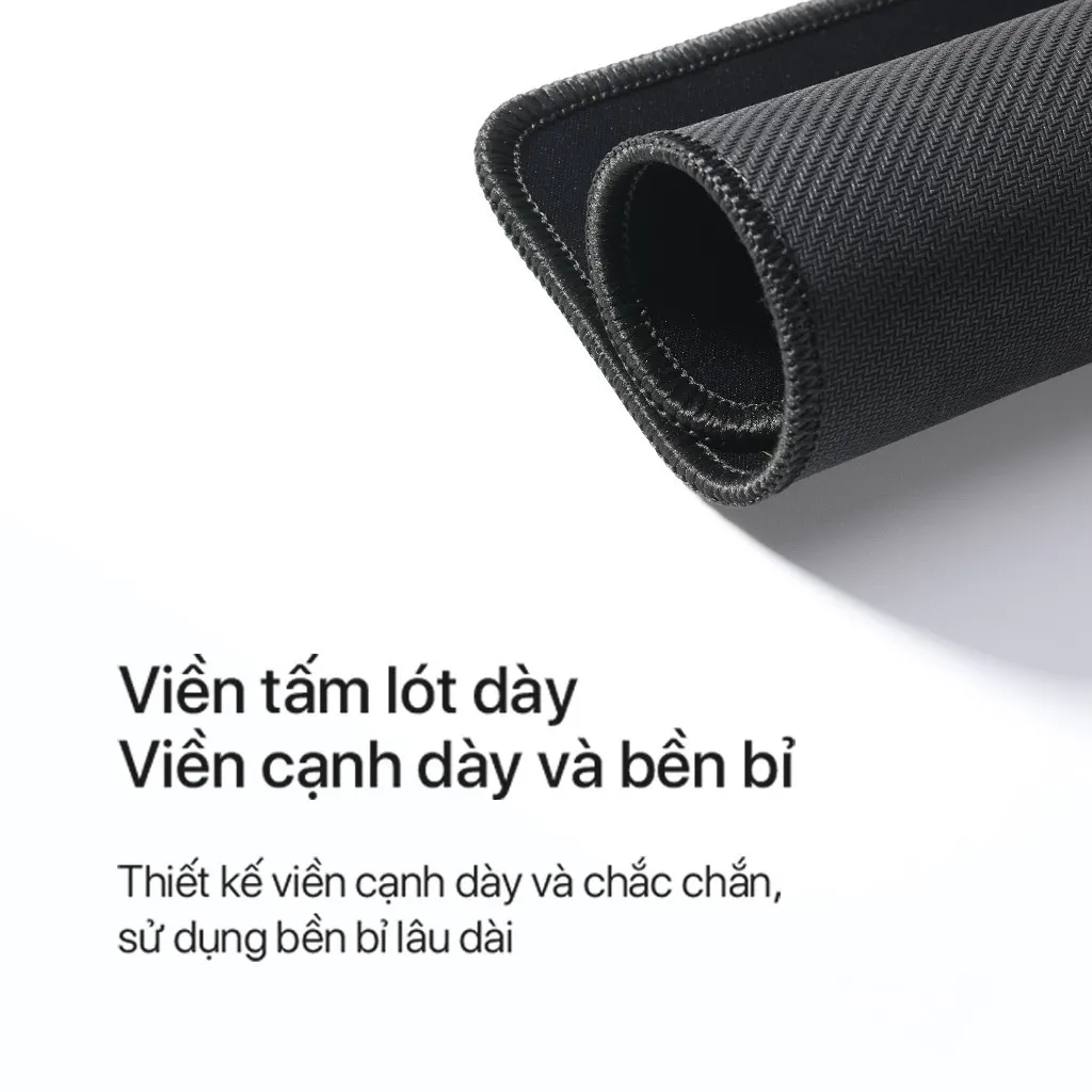 Ảnh Tấm Lót Chuột Kiểu Dáng Gaming VIVAN RP01 Black - 22x18x0.2 cm 2