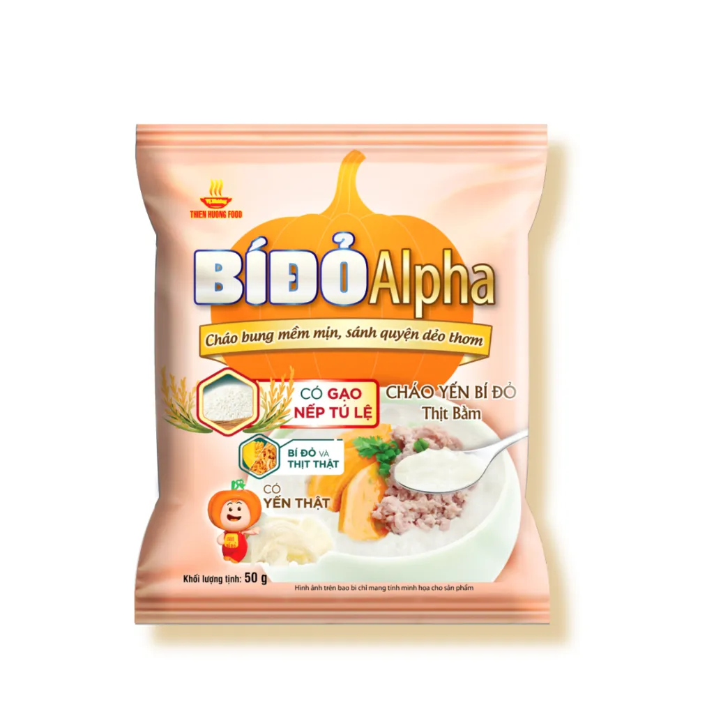 Ảnh TẶNG 5 THỐ NHỰA TIỆN LỢI - Thùng 30 Gói Cháo Yến Bí Đỏ Thịt Bằm 50g/gói 2