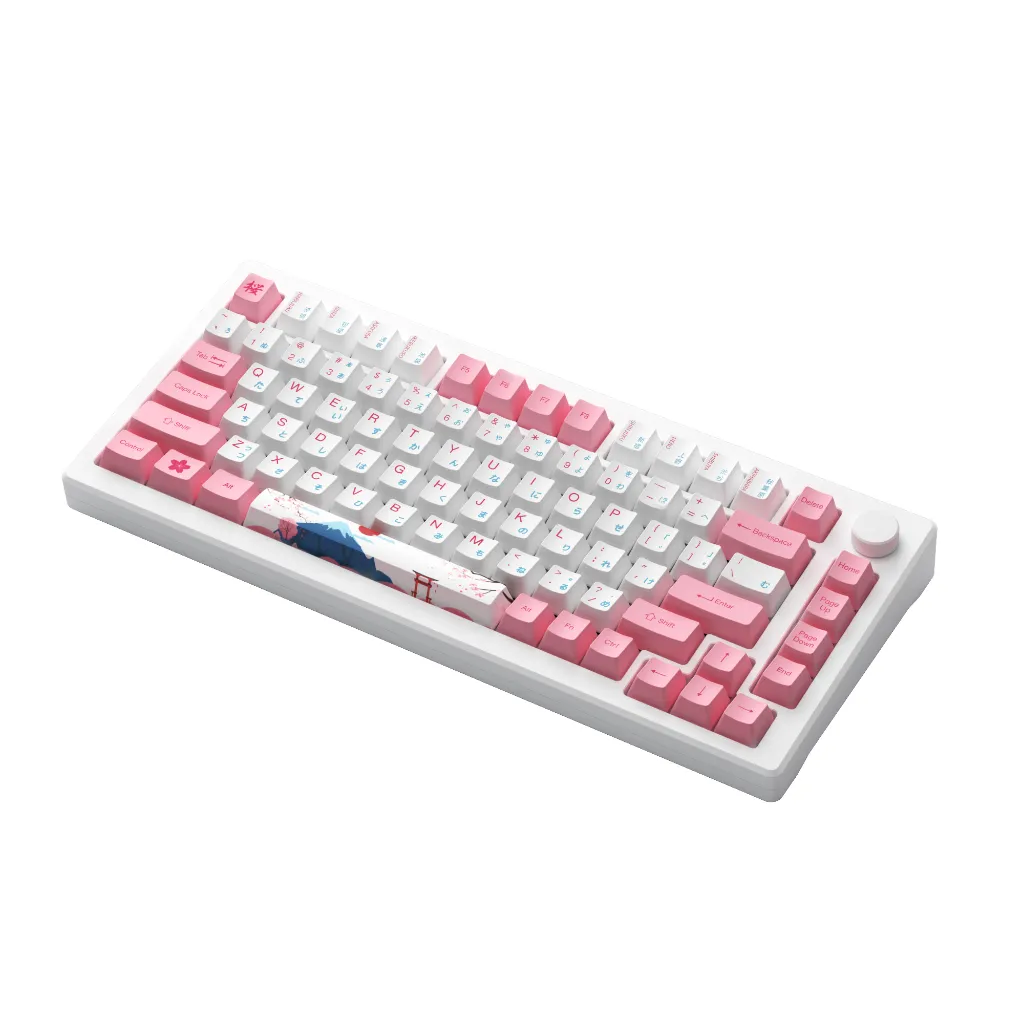 Ảnh Tặng quạt tản nhiệt 529k - Bàn phím AKKO MOD007B-HE PC Tokyo Sakura Pink Magnetic Switch 3