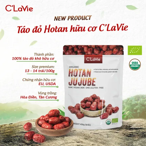 Ảnh Táo đỏ hữu cơ C'LaVie 450g - Quả to đều loại 1 3