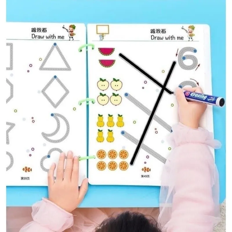Ảnh Tập Tô Vẽ Thông Minh Xoá Được 64 Trang - Đồ Chơi Giáo Dục Toàn Diện Montessori Cho Bé 2