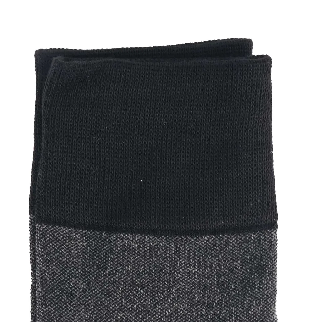 Ảnh Tất Cổ Cao Mang Giày Tây, Màu Đen - CLASSIC TRIO  - Cotton Co Giãn Thấm Hút Tốt - Thương Hiệu Be Classy 2