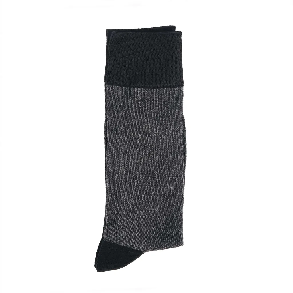 Ảnh Tất Cổ Cao Mang Giày Tây, Màu Đen - CLASSIC TRIO  - Cotton Co Giãn Thấm Hút Tốt - Thương Hiệu Be Classy 3