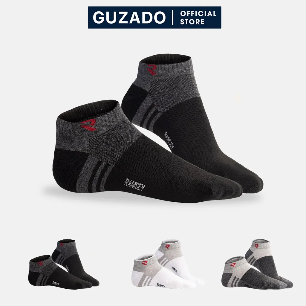Ảnh Tất nam cổ ngắn GUZADO Mềm Mịn,Co Giãn Tốt,Kháng Khuẩn Cực Tốt RSP 1