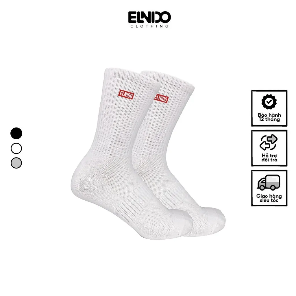 Ảnh Tất nam trơn cổ cao chất liệu cao cấp ELNIDO (màu ngẫu nhiên, không kèm hộp) 3