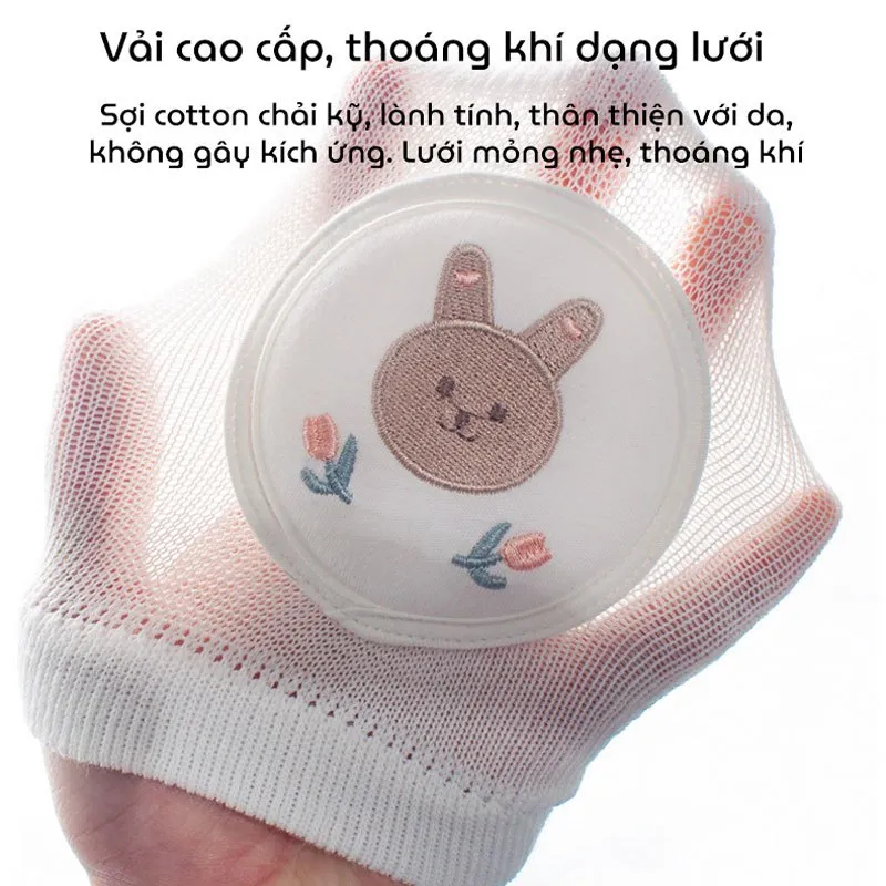 Ảnh Tất Tập Bò, Vớ Tập Bò KidAndMom giúp bảo vệ đầu gối bé không bị đau khi bò chống trơn trượt 2