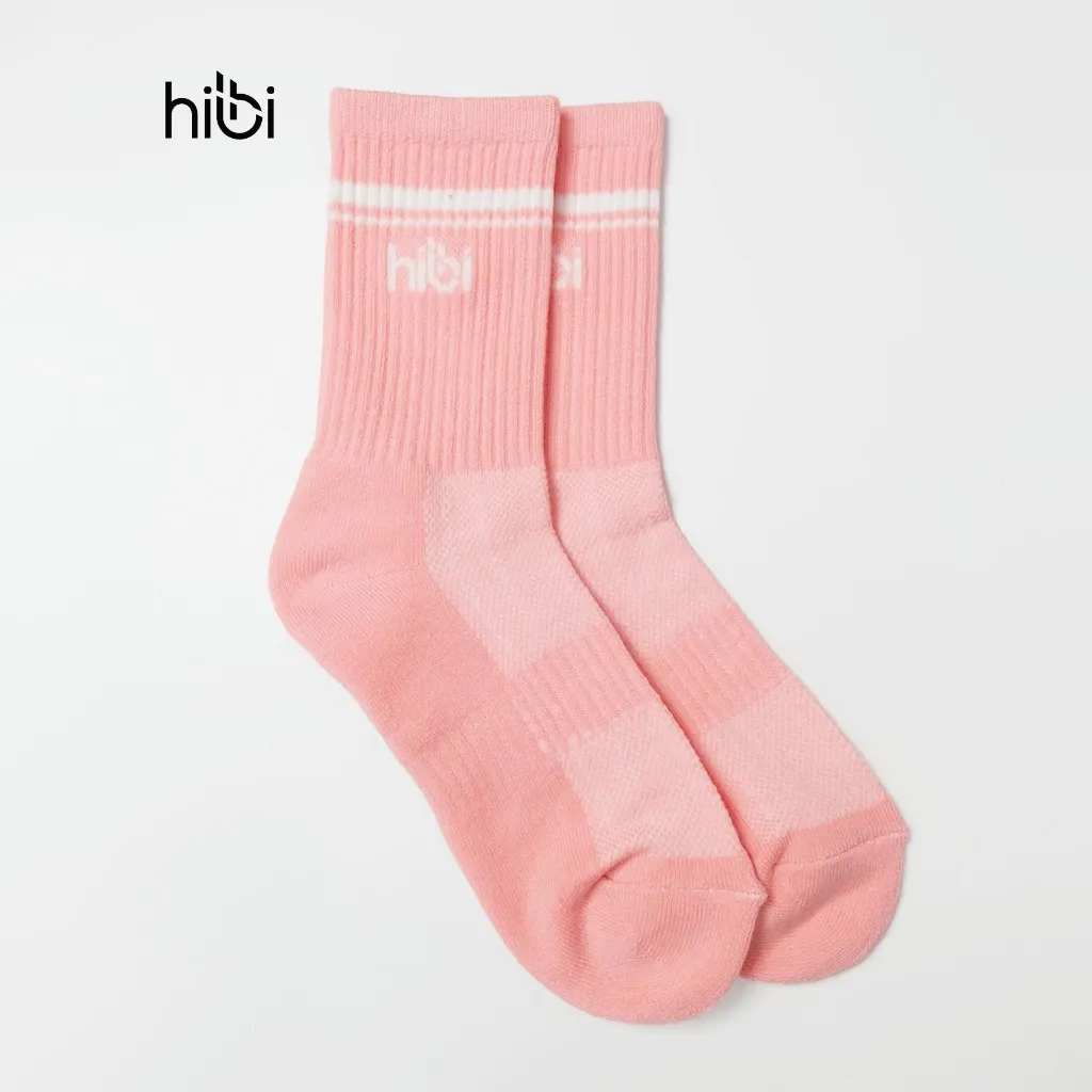 Ảnh Tất Thể thao Hibi Sports A010 Cotton cổ cao có đệm chống hôi chân và bo chun bàn chân 3