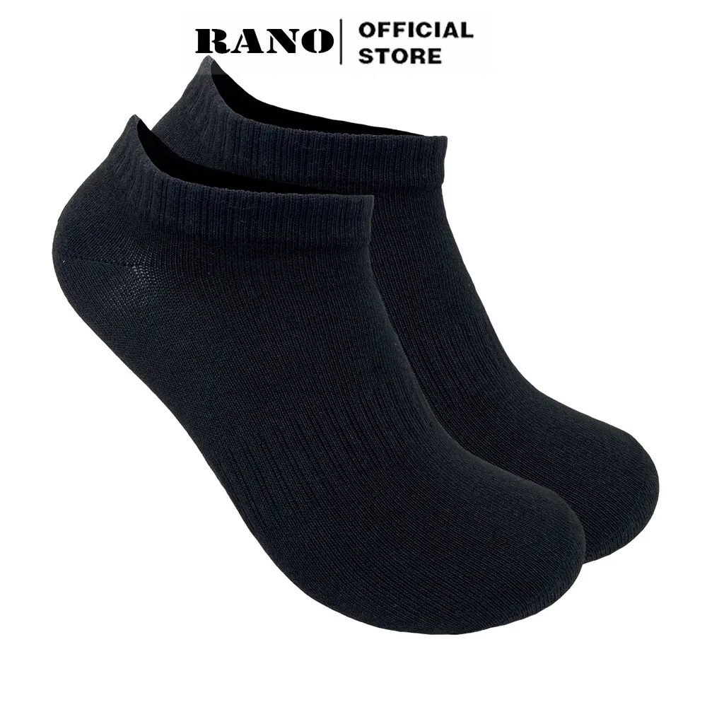 Ảnh Tất trơn nam nữ cổ ngắn trắng đen chất liệu cotton cao cấp thoáng mát chuẩn xuất khẩu TRON_NG 3