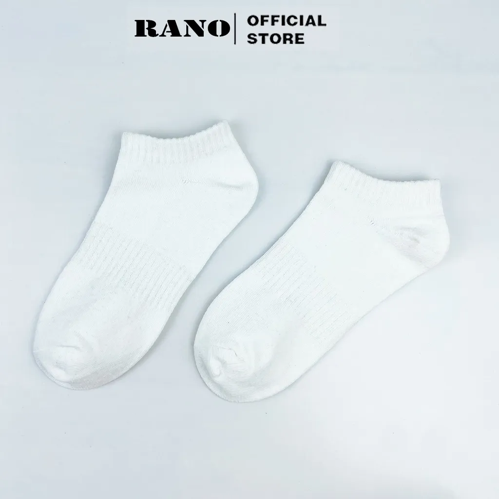 Ảnh Tất trơn nam nữ cổ ngắn trắng đen chất liệu cotton cao cấp thoáng mát chuẩn xuất khẩu TRON_NG 4