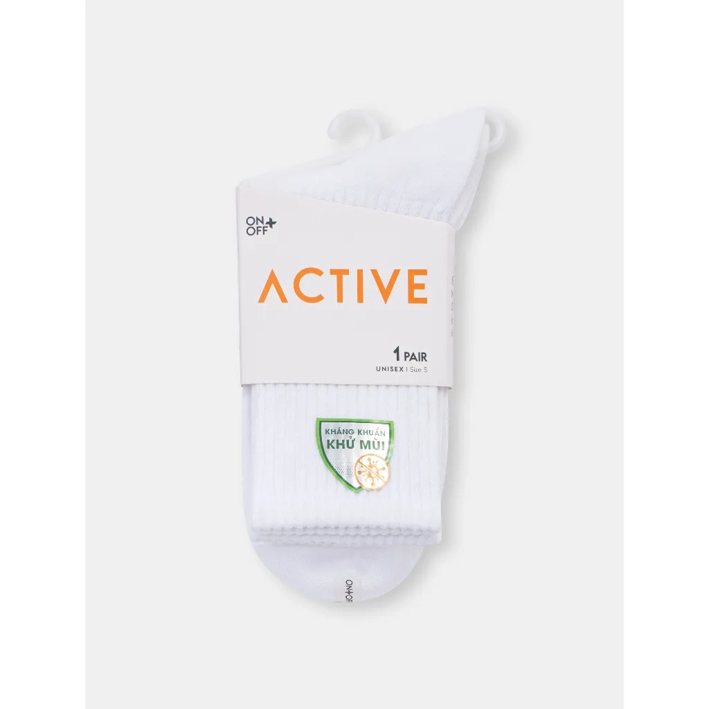 Ảnh Tất unisex cổ cao ONOFF thoáng khí, khử mùi, kháng khuẩn - 15AR24A114 4