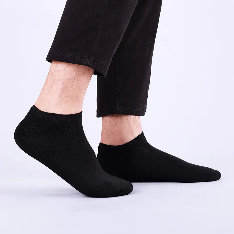 Ảnh Tất Vớ Cổ Ngắn Nam BASIC Cao Cấp Cotton Co Giãn Thoáng Mát - OTIS 2