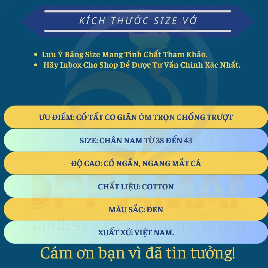 Ảnh Tất vớ nam cổ ngắn vớ đen nam tất nam trơn basic đen vải cotton thoáng khí chống mùi OVT3 OPPAMAN 4