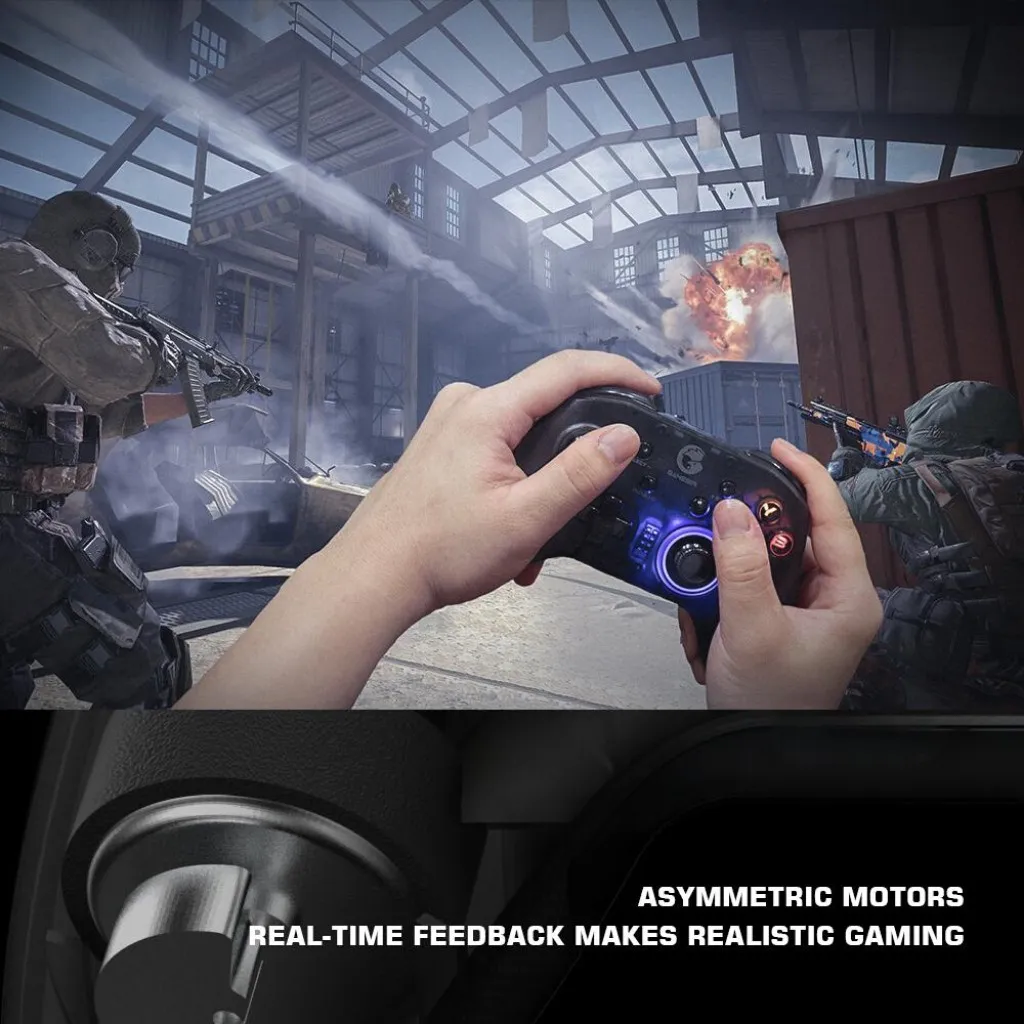 Ảnh Tay cầm chơi game HOSAN gameSir T4 Pro, hỗ trợ cả PC và điện thoại, thời lượng pin 600mAh 2
