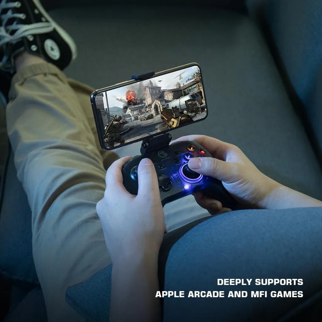 Ảnh Tay cầm chơi game HOSAN gameSir T4 Pro, hỗ trợ cả PC và điện thoại, thời lượng pin 600mAh 3