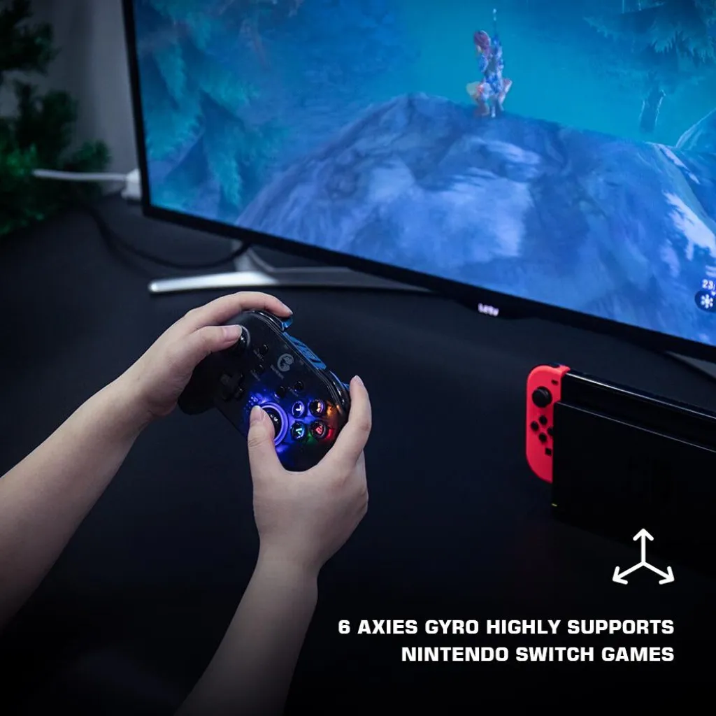 Ảnh Tay cầm chơi game HOSAN gameSir T4 Pro, hỗ trợ cả PC và điện thoại, thời lượng pin 600mAh 4
