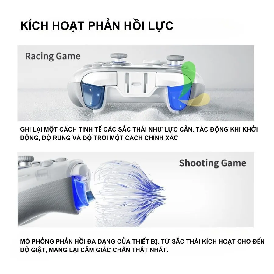 Ảnh Tay cầm chơi game HOSAN Apex 4 kết nối Bluetooth Wireless chơi game trên Steam, Android và PC 2