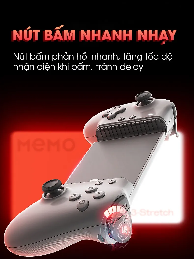 Ảnh Tay cầm chơi game MEMO S3 thế hệ mới hỗ trợ 1000hz đa dạng kết nối nhiều game moba console ổn định Liên quân genshin 2