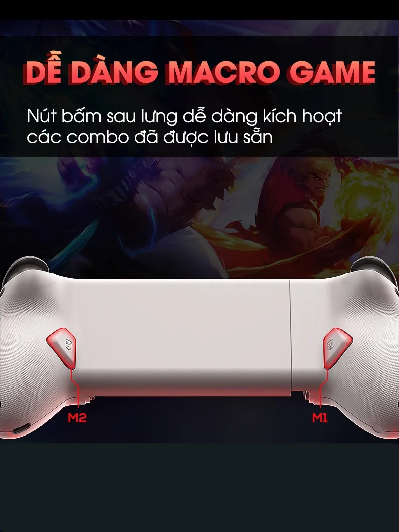Ảnh Tay cầm chơi game MEMO S3 thế hệ mới hỗ trợ 1000hz đa dạng kết nối nhiều game moba console ổn định Liên quân genshin 3