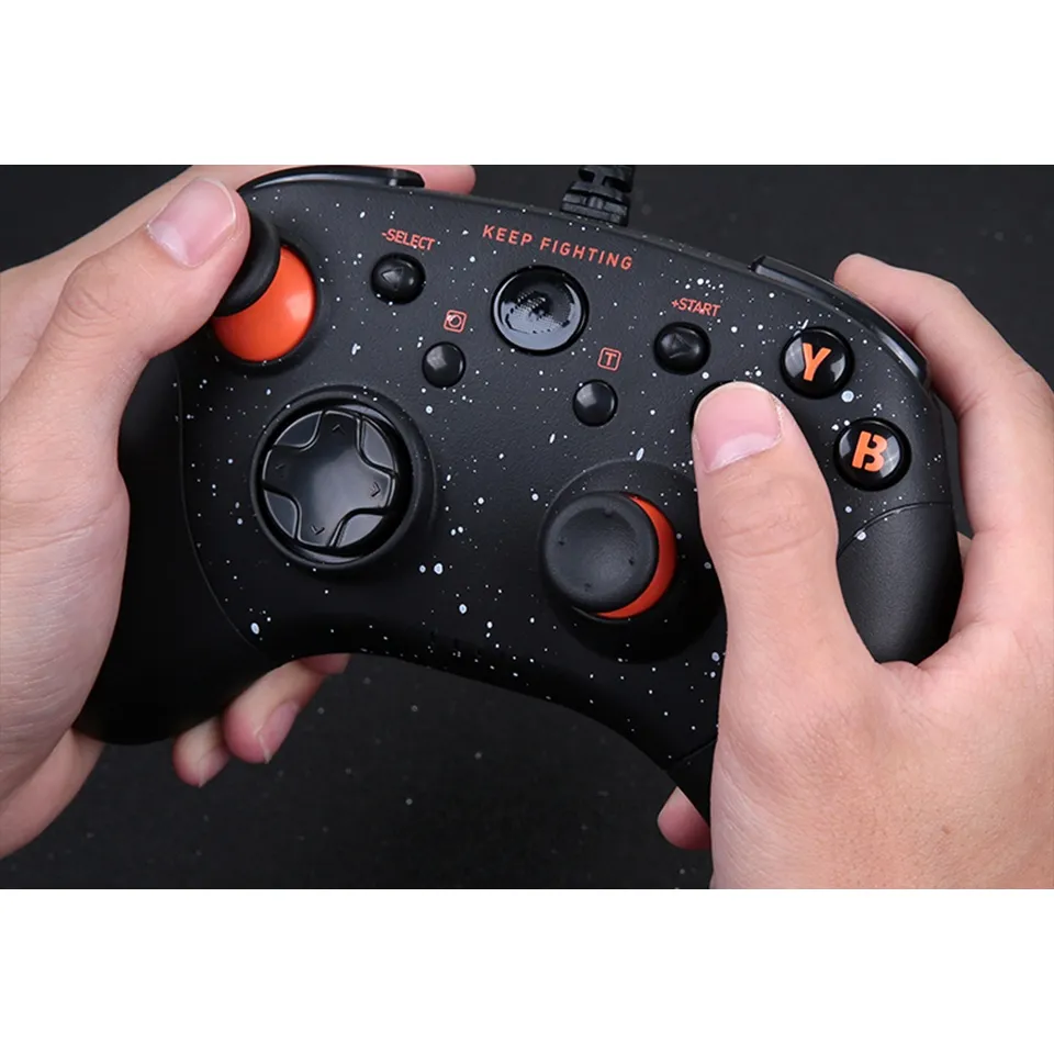 Ảnh Tay cầm game Dareu H101X Hồng / Đen không dây ( Pin sạc 650mAh, Bluetooth 5.0 ,Dây Type-C ) 2