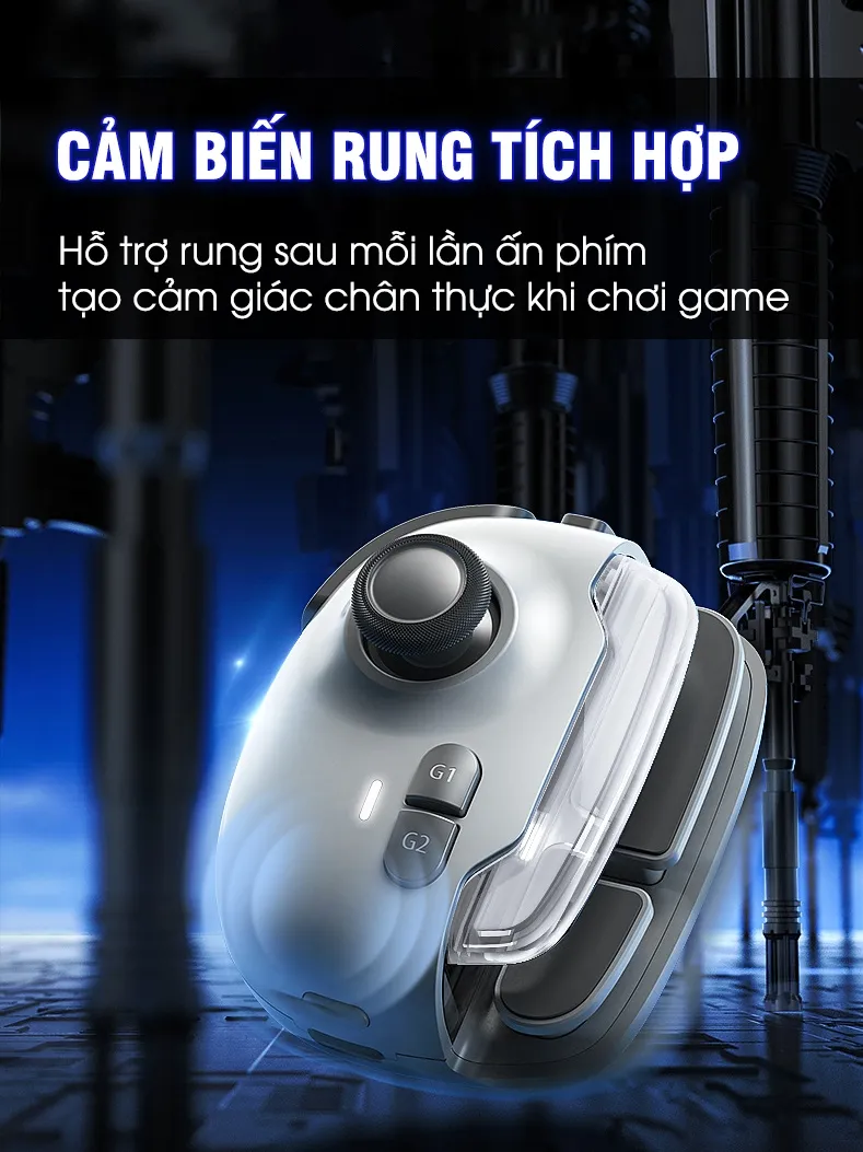 Ảnh Tay cầm giả lập MEMO MB03 phiên bản pro thế hệ mới hỗ trợ ghìm tâm nút ghi hình macro bấm combo liên quân COD FF MLBB 4