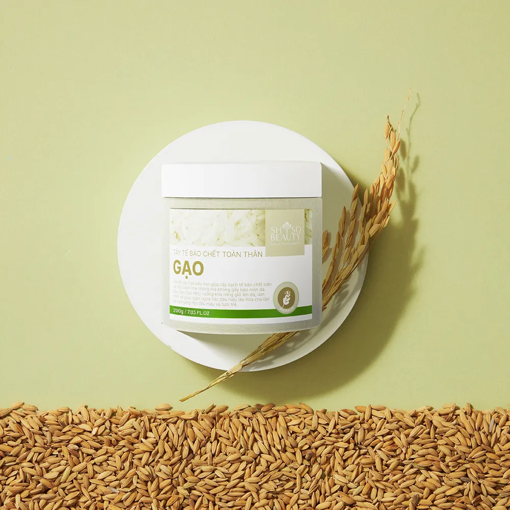 Ảnh Tẩy tế bào chết body - Cám Gạo làm sáng da, dưỡng ẩm, ngăn ngừa lão hóa SHSO Beauty 200g - NPC PHAR 2