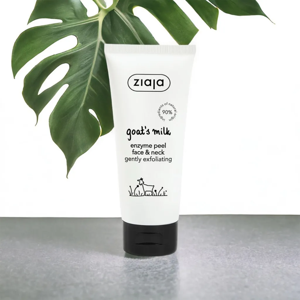 Ảnh Tẩy tế bào chết sữa dê cho da mặt và cổ Ziaja Goat's Milk Enzyme Peeling phù hợp cho da nhạy cảm 75ml 2