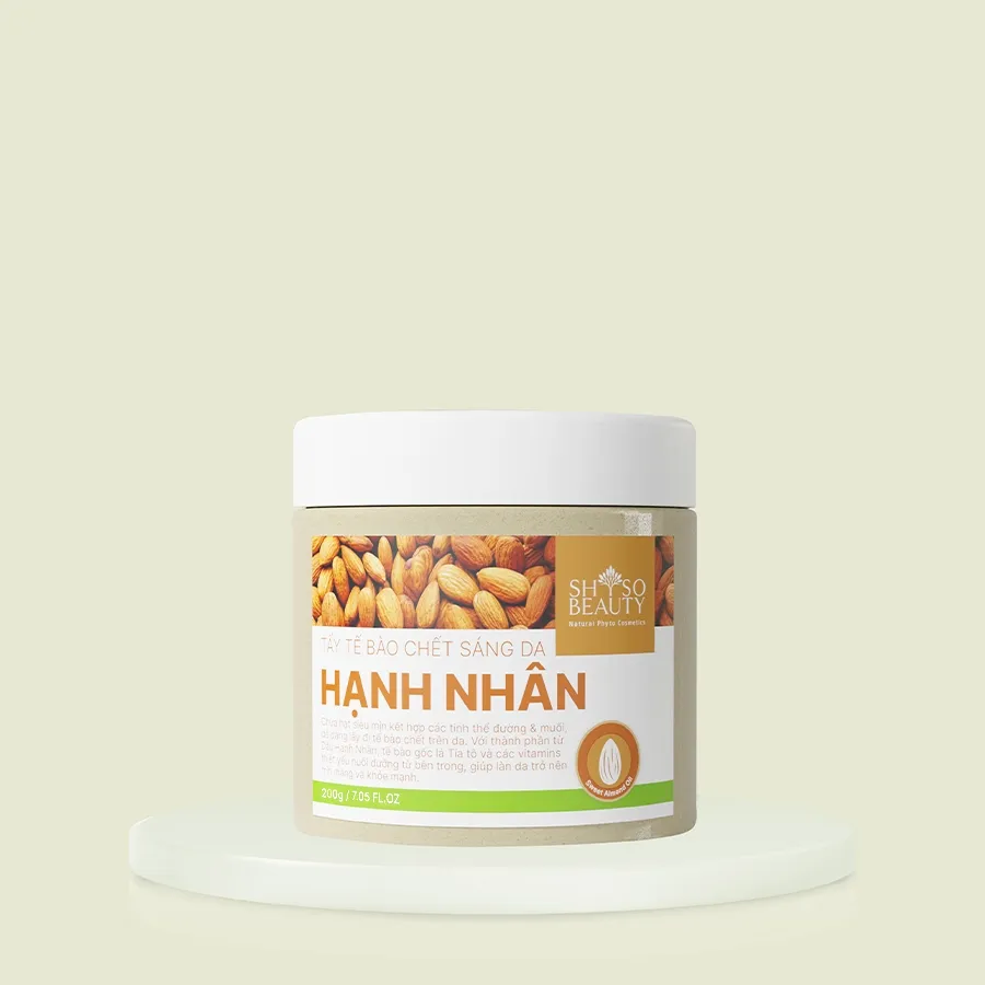 Ảnh Tẩy tế bào chết toàn thân Hạnh Nhân làm sáng mịn da, ngăn ngừa mụn lưng SHSO Beauty 200gam - NPC PHAR 1