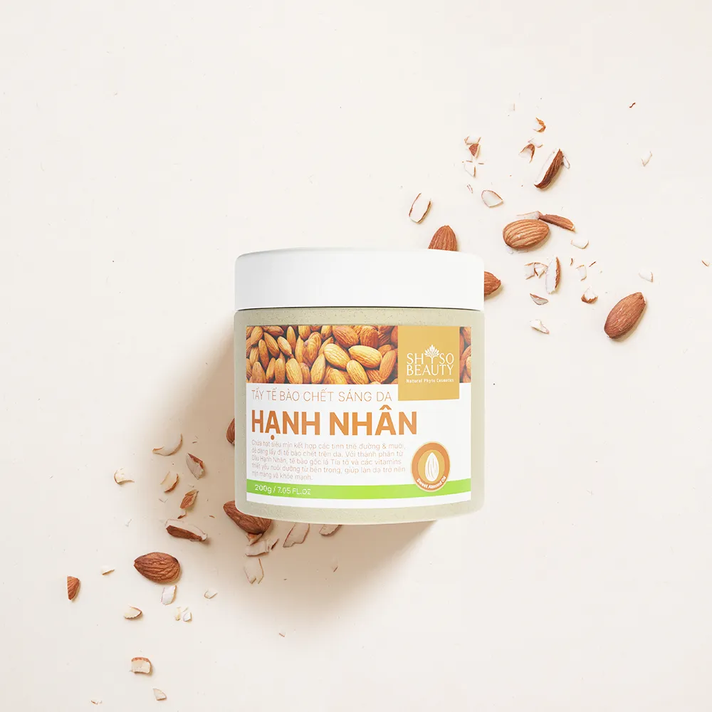 Ảnh Tẩy tế bào chết toàn thân Hạnh Nhân làm sáng mịn da, ngăn ngừa mụn lưng SHSO Beauty 200gam - NPC PHAR 2