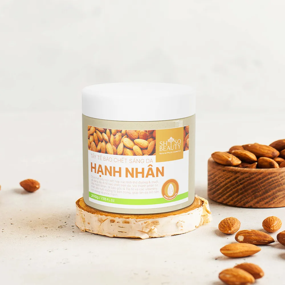 Ảnh Tẩy tế bào chết toàn thân Hạnh Nhân làm sáng mịn da, ngăn ngừa mụn lưng SHSO Beauty 200gam - NPC PHAR 3