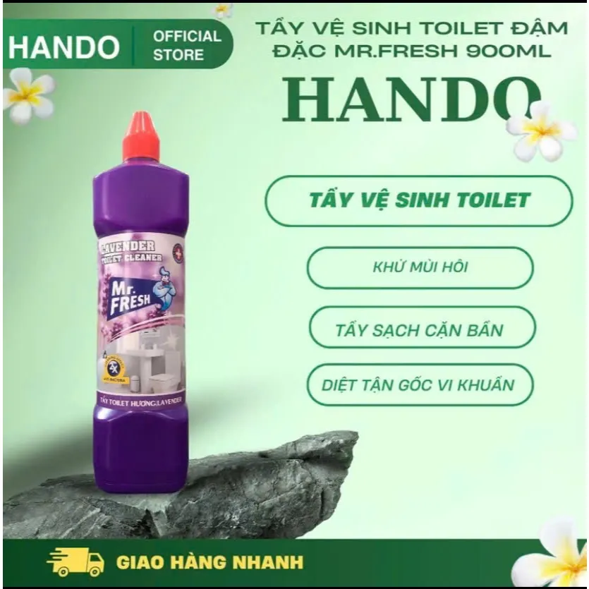 Ảnh Tẩy toilet bồn cầu siêu sạch diệt khuẩn Mr.Fresh 1L thơm 3
