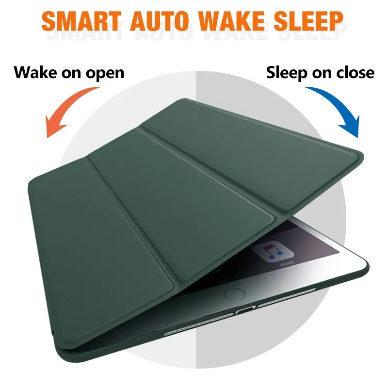 Ảnh Tbtic Cho iPad Case Air 7 M3 2025 6 Pro 11 2024 11th A16 10th Gen Pro Mini 6 Air 5 4 3 2 1 9th 8th 7th 6th 5th 9.7 10.2 10.5 10.9 Mỏng Nhẹ Mềm Da PU Lật Đứng 3