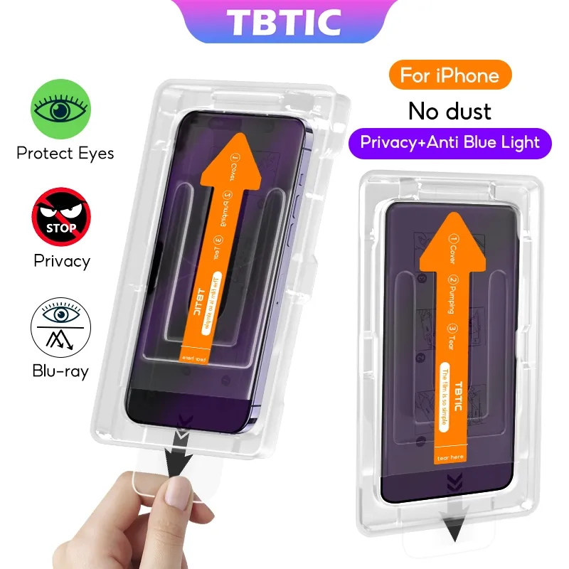 Review Kính Cường Lực Tbtic iPhone: Privacy, Chống Ánh Sáng Xanh, Dễ Dán