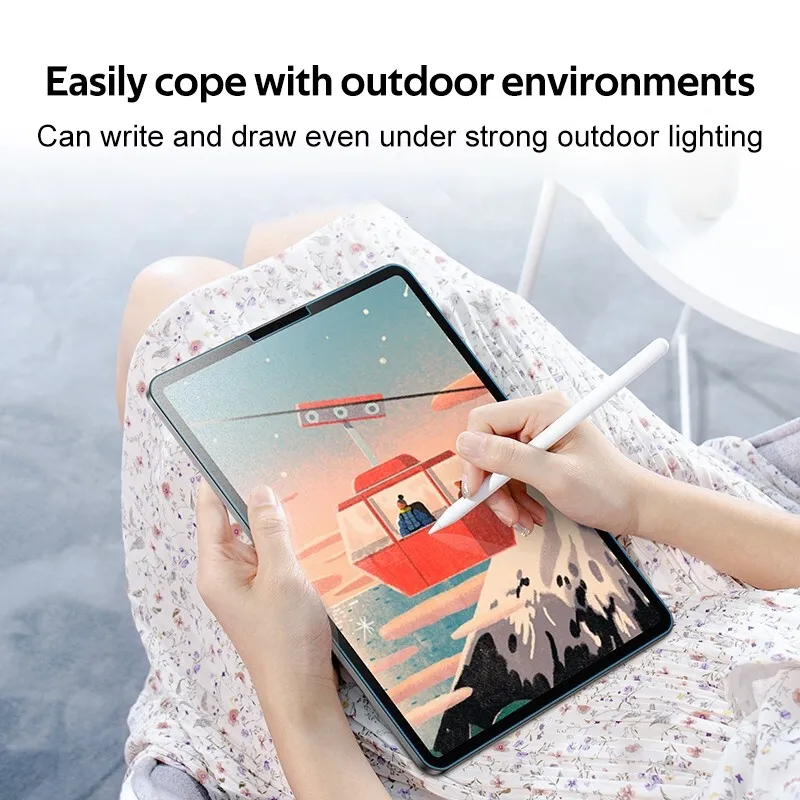Ảnh Tbtic Matte Paperlike Bảo Vệ Màn Hình Cho iPad Air 7 M3 2025 Pro 11 13 2024 10 9 Air 5 4 Mini 6 8 7 3 Pro 12.9 11 10.9 10.5 10.2 9.7 3