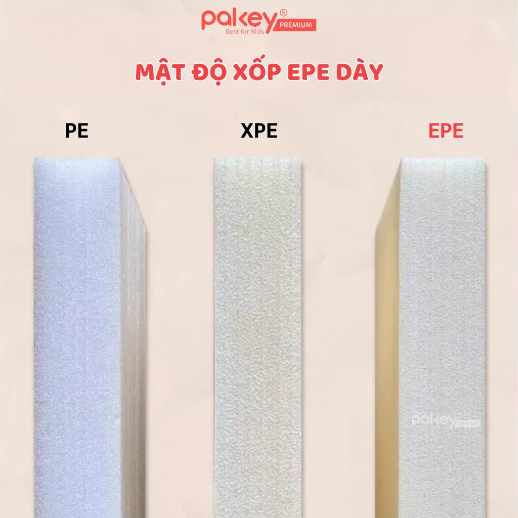 Ảnh Thảm Chất Liệu Da PU Pakey Cao Cấp Họa Tiết Voi Đáng Yêu, Thảm Da PU Trải Sàn Dày 4cm Cho Bé Tập Bò Tập Đi 4