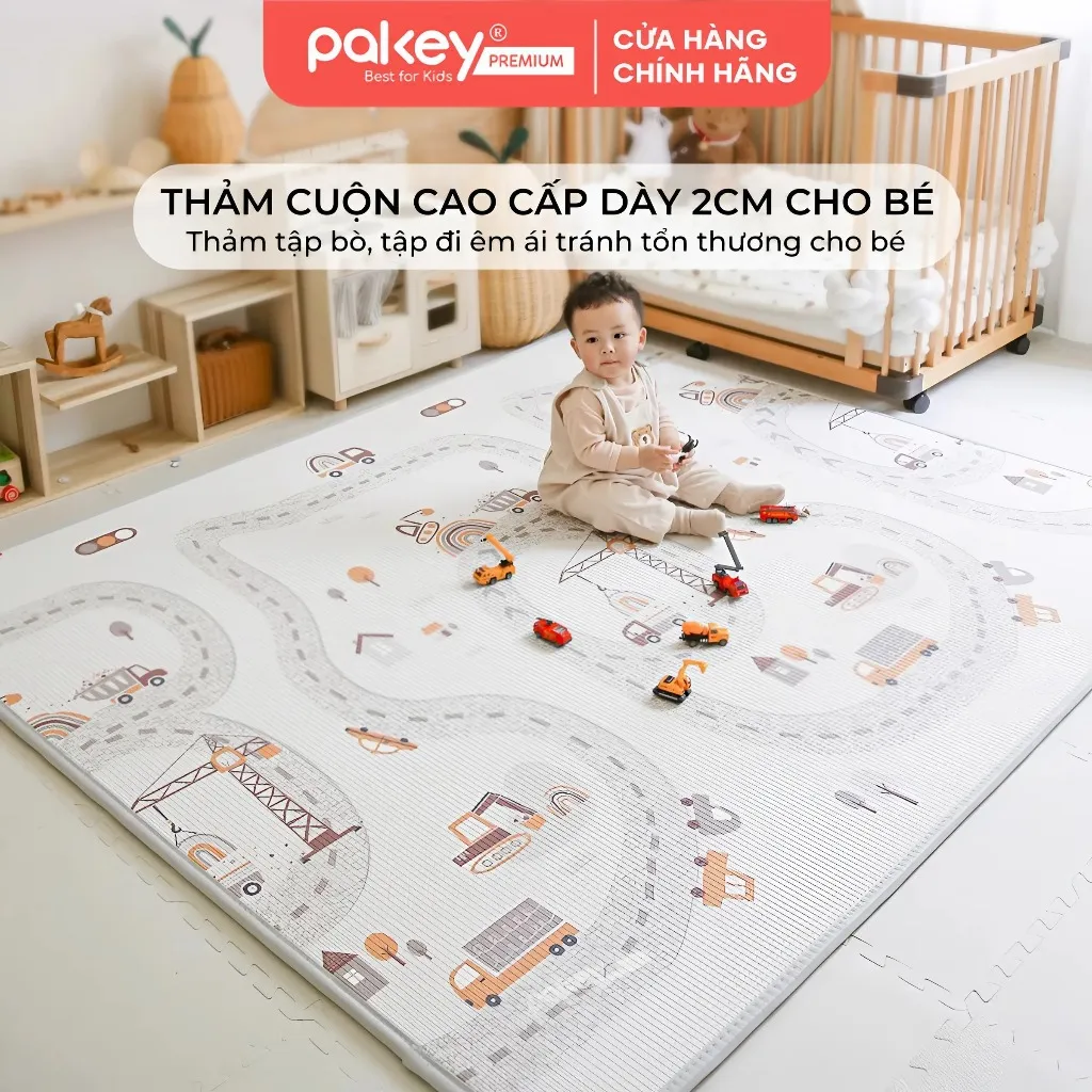 Review Thảm Cuộn XPE PAKEY Dày 2cm: Siêu Êm, An Toàn Cho Bé Tập Bò, Tập Đi