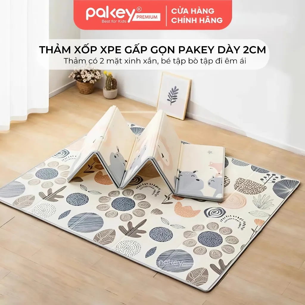 Đánh Giá Thảm Xốp Gấp Gọn XPE PAKEY Cao Cấp Dày 2cm - An Toàn Cho Bé Tập Bò, Tập Đi