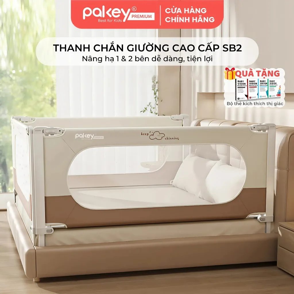 Review Thanh Chắn Giường PAKEY SB2 Cao Cấp - An Toàn Tuyệt Đối Cho Bé Yêu
