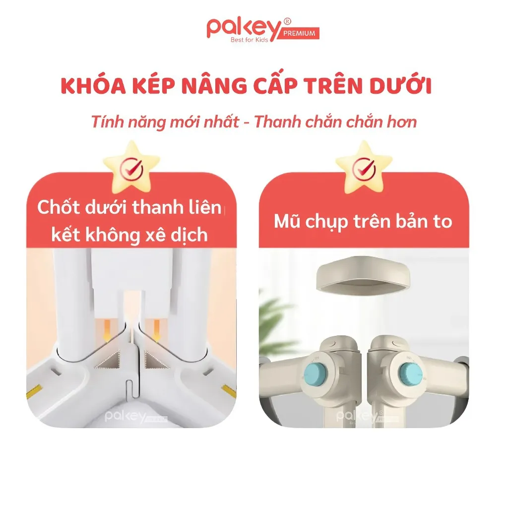 Ảnh Thanh Chắn Giường PAKEY Cao Cấp SB2 Phong Cách Hàn Quốc Nhiều Kích Thước Cho Bé, Chặn Giường An Toàn Cho Trẻ 4