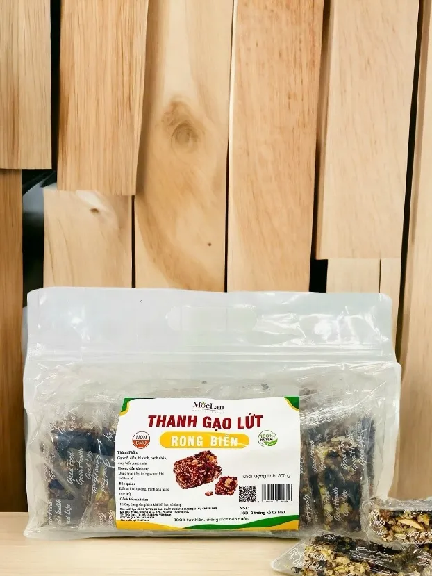 Ảnh Thanh gạo lứt rong biển, mix các hạt dinh dưỡng Mộc Lan Healthy 250g, 500g 4