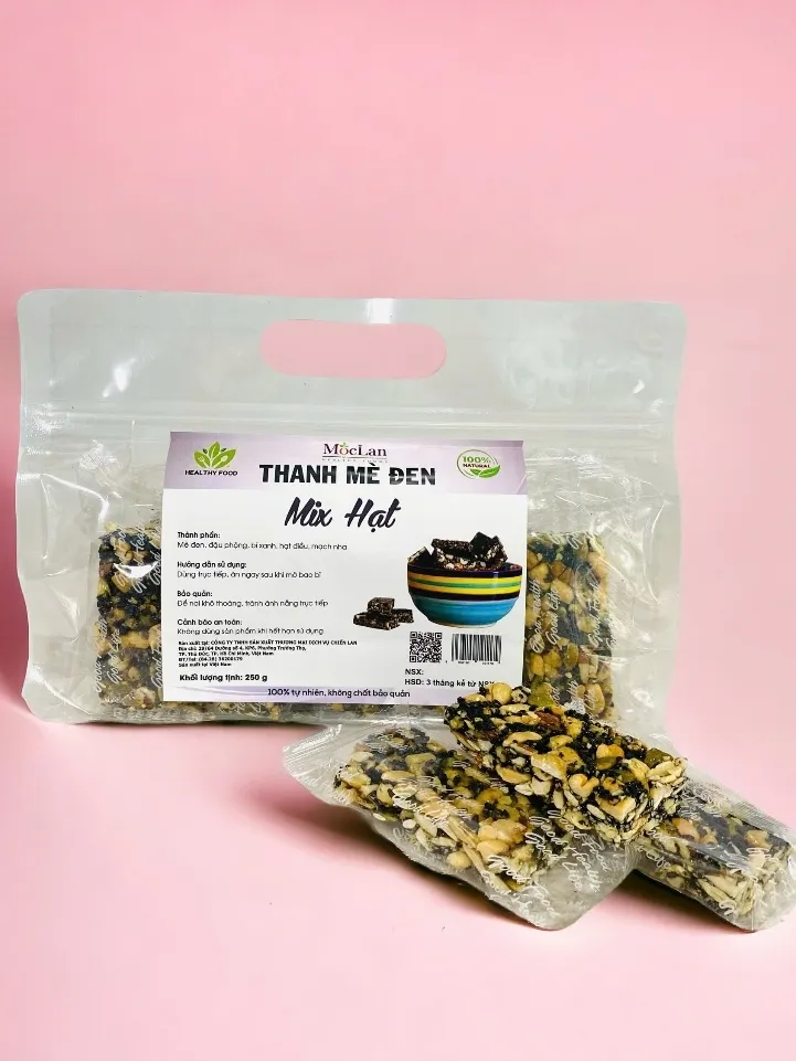 Ảnh Thanh mè đen, mix hạt dinh dưỡng Mộc Lan Healthy 250g, 500g 3