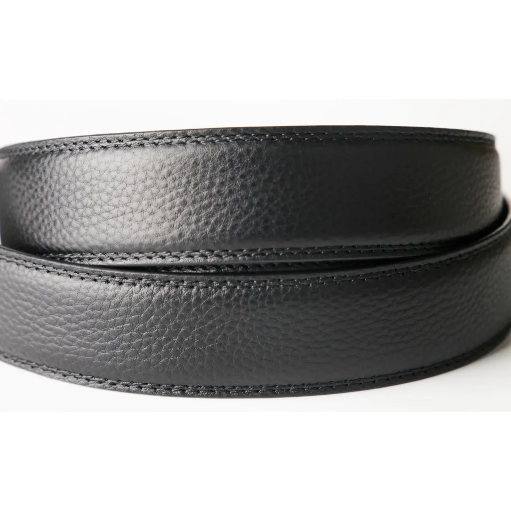 Ảnh Thắt lưng da nam cao cấp FTT Leather dây da bò thật mặt trượt thông minh mẫu 3,5x110cm DF2204 4